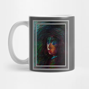 Blue-eyed Eurydice Falling into Abstraction Mug